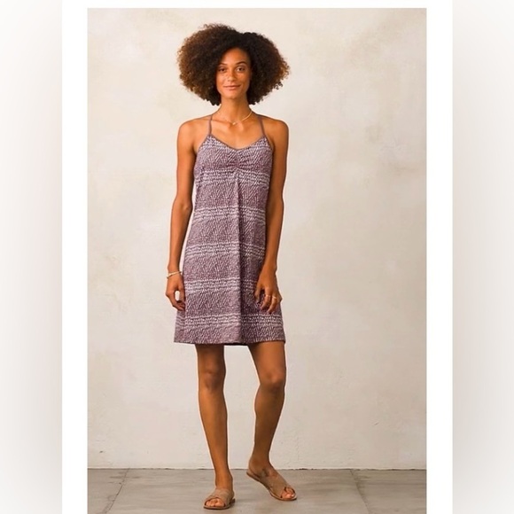 prAna Elixir Mini Dress in Volcanic Plum Sumatra size Medium - Picture 6 of 16